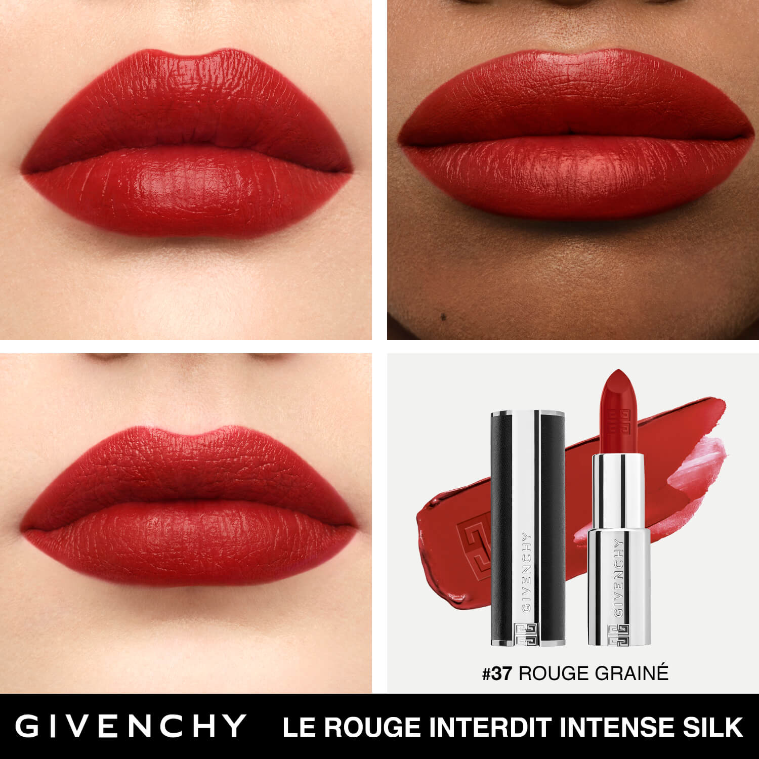 LE ROUGE INTERDIT INTENSE SILK (LABIAL SEMI MATE)